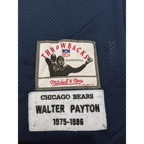 Mitchell & Ness Chicago Bears Walter Payton NFL Football Blue Jersey USA 52 XL - Picture 5 of 6